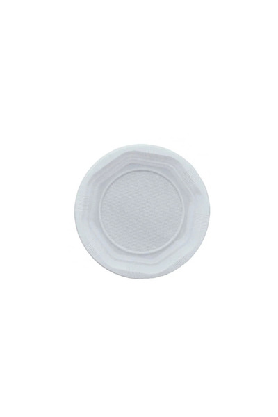 SAFİR Flat plastic plates, reusable 17 cm 50 pcs/set