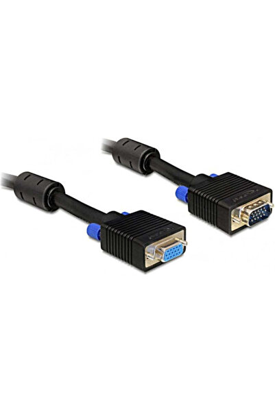 DELOCK Καλώδιο VGA αρσενικό σε VGA θηλυκό, Μαύρο, 5μ (82566)