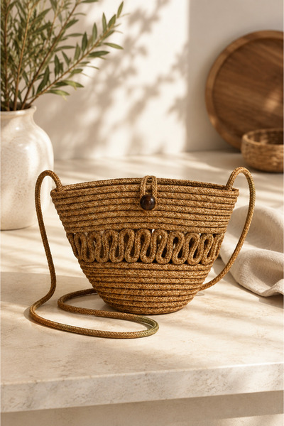 MaVaux Kalya Braided Straw Shoulder Bag, Stylish Design with Natural Texture ...