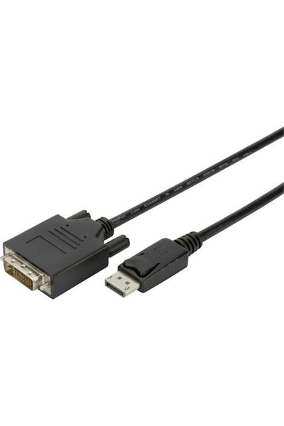 Digitus Καλώδιο DVI-D αρσενικό σε DisplayPort αρσενικό, 3 μέτρα, Μαύρο (AK-34...