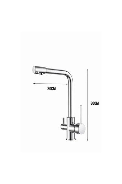 Turkishsouq Sardici 3-Way Dual Flow Water Filtration Connection Dual Filtrati...