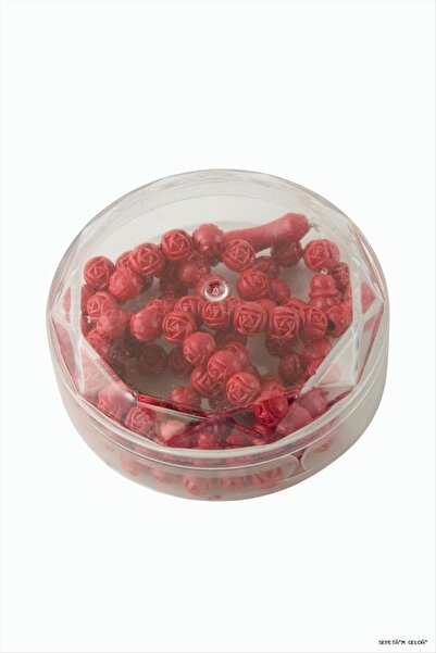 ZERO LAND Spt-Gld Boxed Scented (131506) Prayer Beads Red
