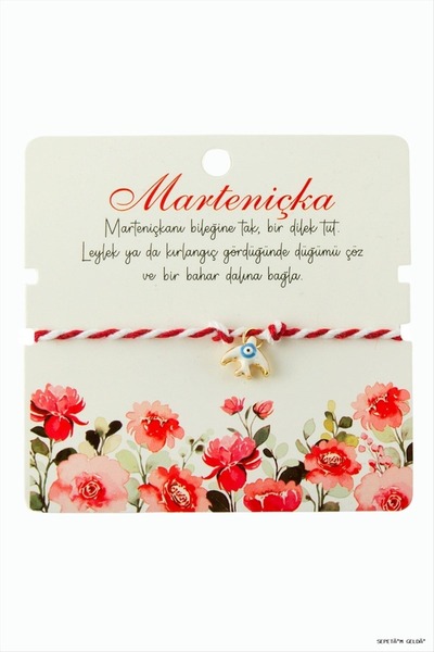 ZERO LAND Spt-Gld Kırlangıç Marteniçka Rope (131106) Bracelet Red