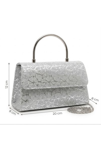 Givenza Night Glow Evening Dress Bag with Chain Strap