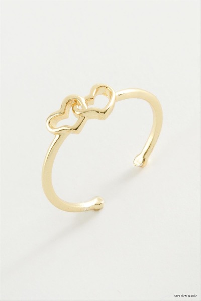 ZERO LAND Spt-Gld Heart Metal (131956) Ring Yellow