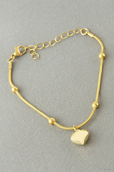 ZERO LAND Spt-Gld Heart Steel (130258) Bracelet Yellow