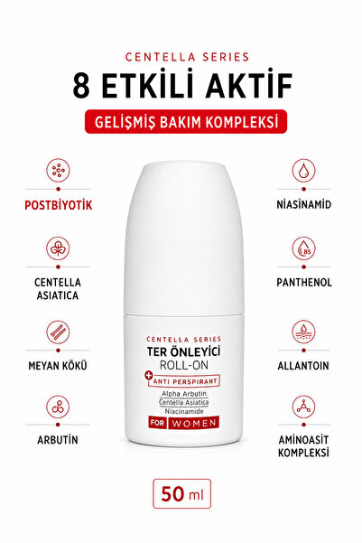 ÖZDEN ÖZDOĞAN Kadın Beyazlatıcı Etkili Ter Önleyici Roll-On Antiperspirant 50ml