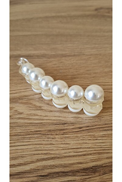 Osha Aksesuar İnci Model Cream Banana Buckle