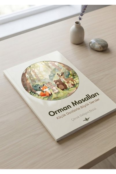 HuvelHak Çocuk Masal Hikaye Kitabı | Orman Masalları Çocuk Gelişim | Renkli Ö...