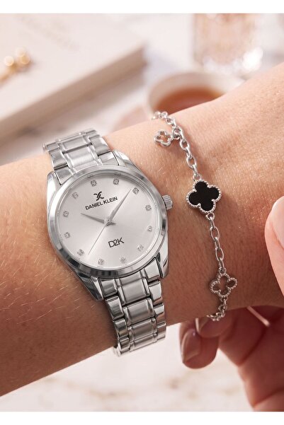 Daniel Klein Minimal Round Case Vintage Model Stone Dial Women's Metal Steel ...