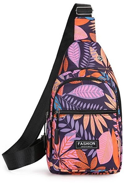 STARSTAR Unisex chest bag lightweight nylon anti-theft multi-compartment