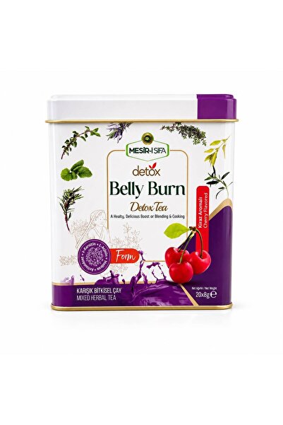 ŞİFAHANE DOĞAL ÜRÜNLER Mesir-i Şifa Belly Burn Detox Tea Kiraz Aromalı Karışı...