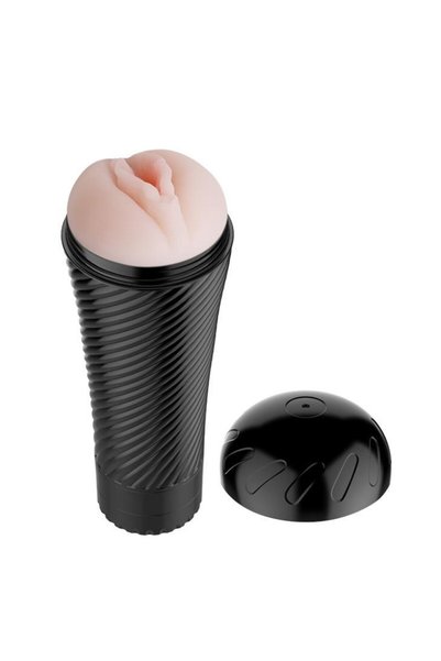 BAILE Masturbator Realist Pussy cu vibrații, 23 cm, vagin TPR ultra-moale, carcasă lanternă