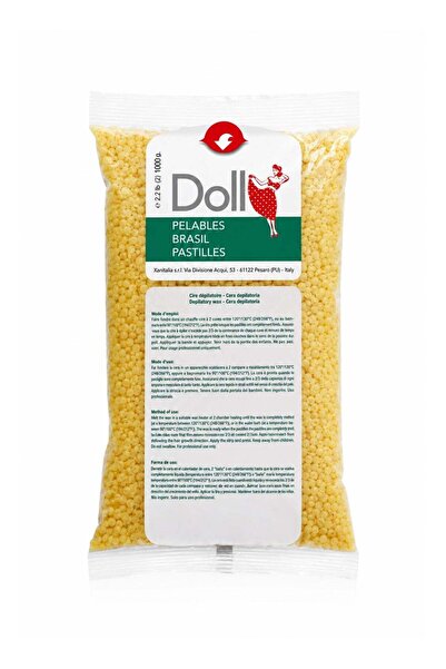 DOLL Honey Non-Strip Hard Wax Beads, Hair Removal Pastilles with Honey Extrac...