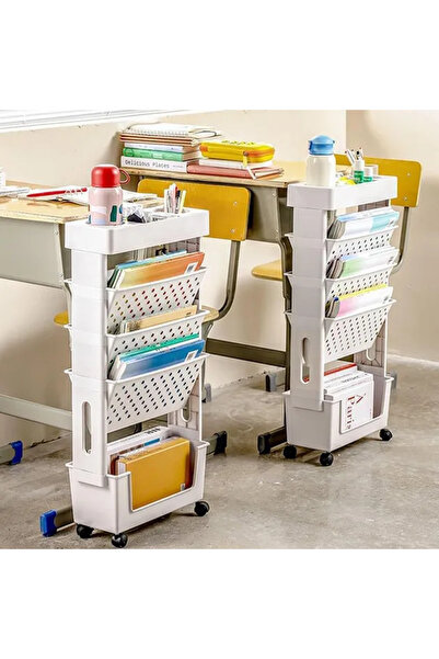 SMANIA BookCart™ 5-tier rolling bookshelf