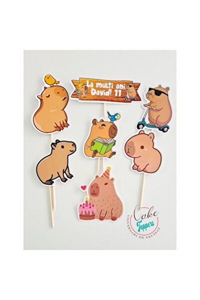 Aniversari de Neuitat Set toppere tort Capybara