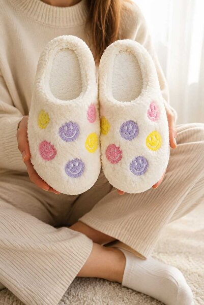 Slipcat Women'S, Colorful, Smiley Patterned, Non-Slip Sole, Soft, Plush House...