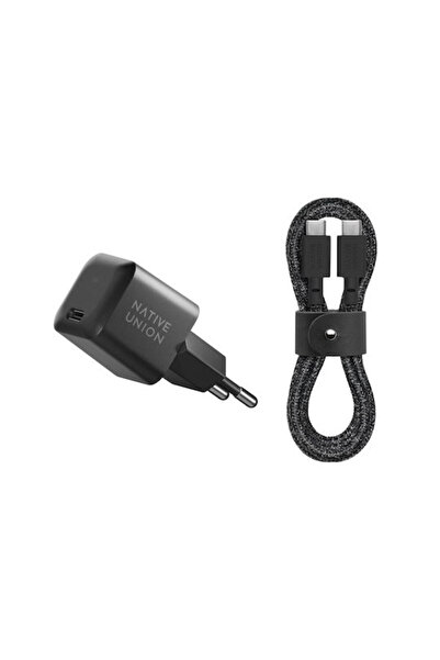 Native Union Φορτιστής GaN με Θύρα USB-C και Καλώδιο USB-C σε USB-C, 37W Powe...