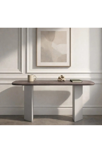 Baytonia Martha Collection Console Table - Brown and Grey