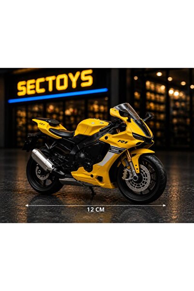 scntoys نموذج دراجة نارية ياماها YZF-R1 بمقياس 1:18 (12 سم) مع علبة، نموذج در...