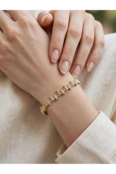 XP XUPİNG JEWELRY 14 ayar altın kaplama kadın bileklik kararma Paslanma alerj...