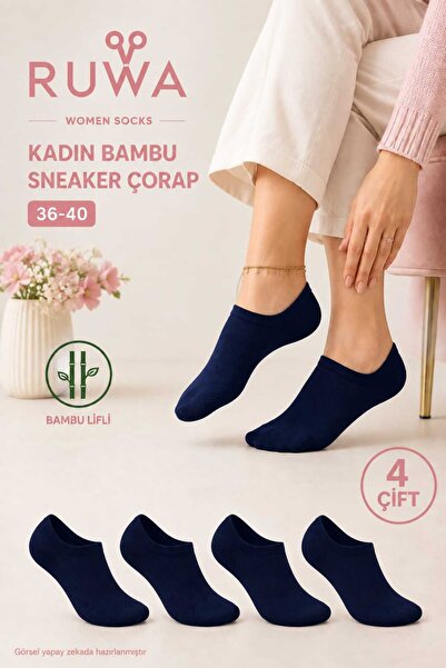 KADIN BAMBU DİKİŞSSİZ SNEAKER ÇORAP