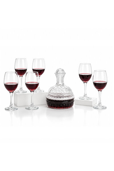 wei Set of 6 wine glasses, glass, transparent, 1600/325 ml