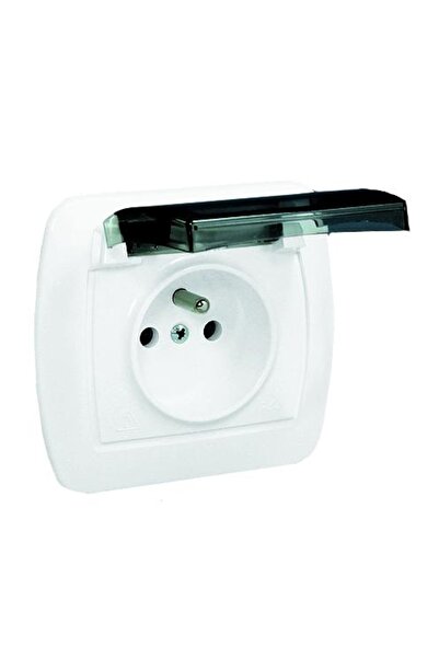 Elmar Priză ermetică AKORD cu o singură cale Z/U IP44 cu clapetă de fum - E13...