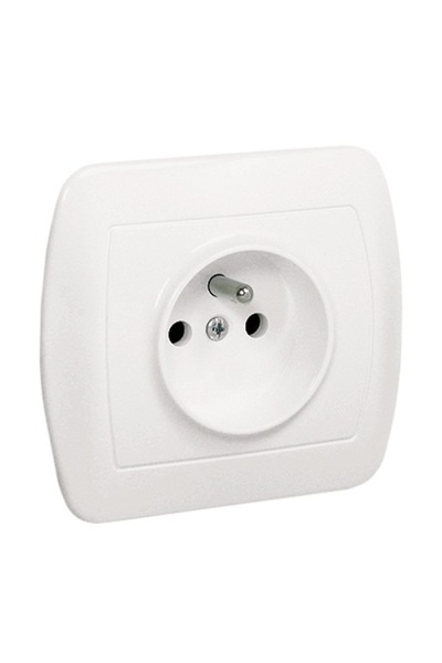Elmar Soclu CHORD cu o singură ieșire, cu fir, IP20, alb - E131AA-KN046