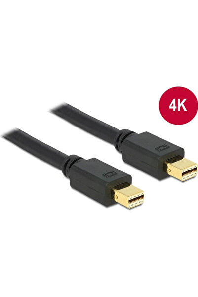 DELOCK Καλώδιο mini DisplayPort αρσενικό - mini DisplayPort αρσενικό 2μ Μαύρο...