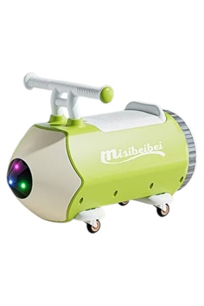 Leno Kids Rocket Submarine Ride-On Toy Car With 360-Degree Swivel Caster Whee...