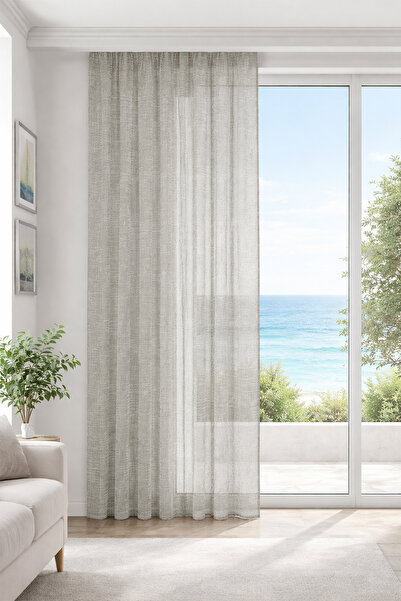 Premier Home Tina Bež Tulle Zavjesa po Mjeri 240X260 1x2.5 Nabor