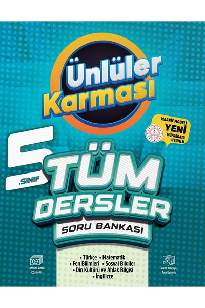 Ünlüler Karması 5.SINIF TÜM DERSLER SORU BANKASI