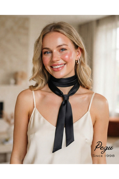 pegu baby collection Royale Series Multipurpose Black Satin Scarf .. "Whether...