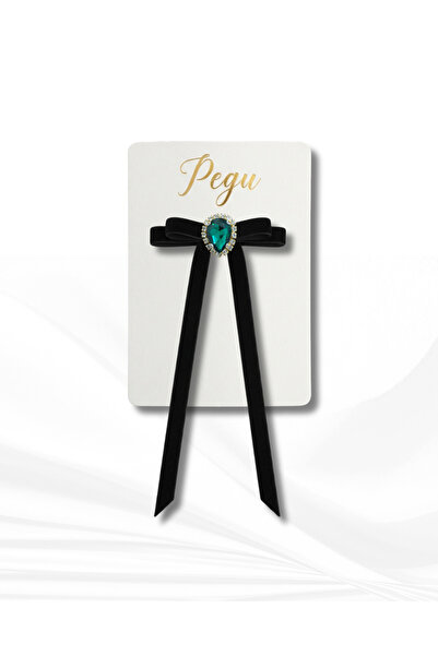 pegu baby collection Tiny Dreams Series, Single Black Velvet Ribbon Bow Hair ...