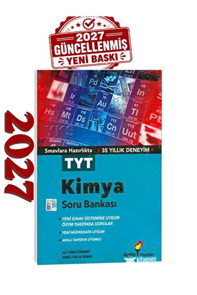 Aydın Yayınları TYT Kimya Soru Bankası 2027 Yeni Baskı