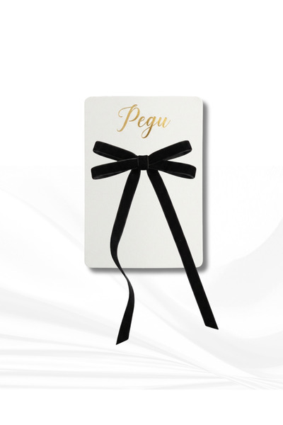 pegu baby collection MİNİK DÜŞLER SERİSİ , TEKLİ SİYAH KADİFE Kurdele Fiyonk ...