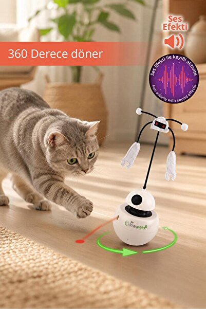 Kiwi Tiny Kiwipets KPT-10640 3’ü 1 Arada Kedi Robot Aktivite Oyuncağı | Harek...