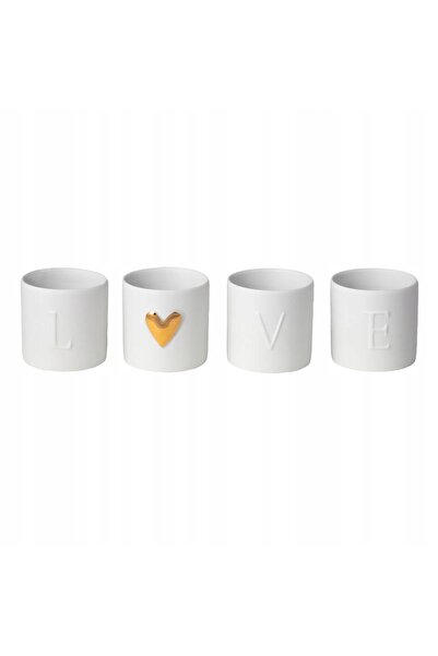RADER Set de 4 sfeșnice LOVE