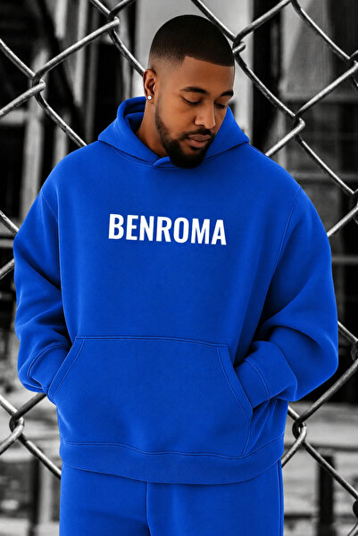 BENROMA 3 Yarn Printed Plus Size Sweatshirt