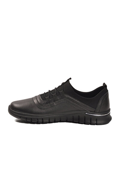 Voyager Black Genuine Leather Anatomical Comfortable Sole Women's Casual Shoe...