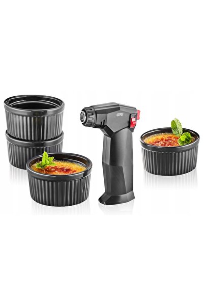 GEFU ZUCA Creme Brulee set 5 piese Arzător și boluri