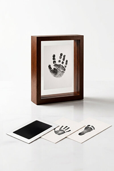 Moky Design Baby Hand and Footprint Set, Inkless Non-Contact Safe Printing Ki...