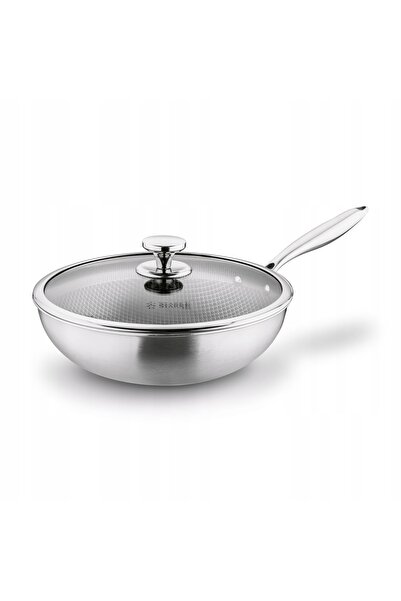 Starke Pro PATELNIA WOK Induction LID LARGE STEEL Linesta Steel 30x9cm