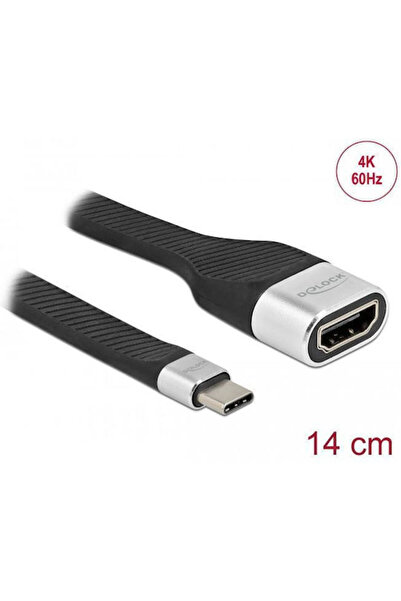 DELOCK Καλώδιο ταινίας FPC USB Type-C σε HDMI DP Alt Mode 4K 60 Hz 14 εκ.