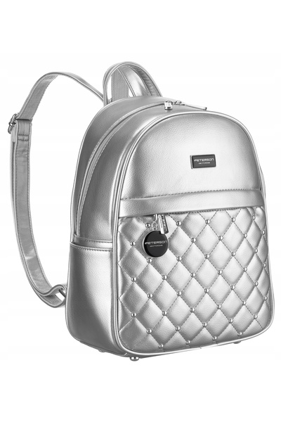 Peterson Rucsac de damă matlasat din piele ecologică, urban, elegant