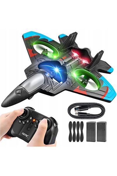 bedee Avion cu telecomandă 3 viteze 360 °   Flip Z cu lumini LED negru