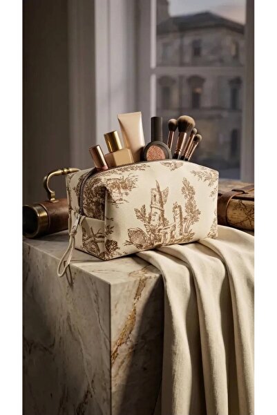 FivenStudio Çok Amaçlı Makyaj Çantası & Organizer 25x11x11 cm – Su Tutmaz Ket...