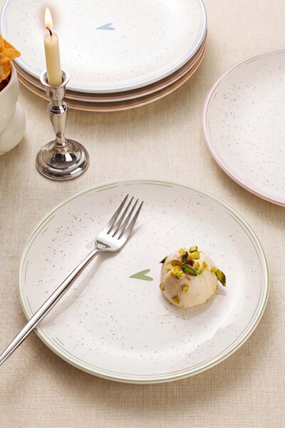 Rivaİstanbul Livia Ege 4-Piece Cake & Presentation Plate 20 cm