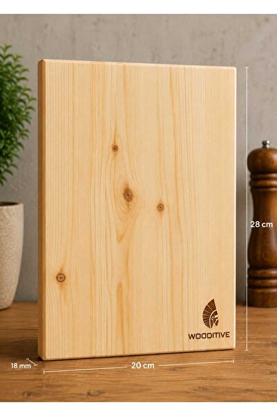 Wooditive Kesme Tahtası Masif Çam 20x28 cm